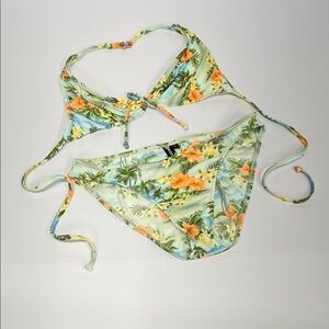 Raisins Y2K vintage Hawaiian print bikini size L